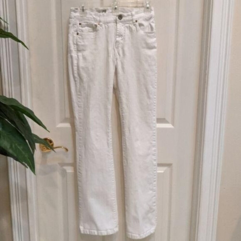 7 For All Mankind White Skinny Jeans Size 29